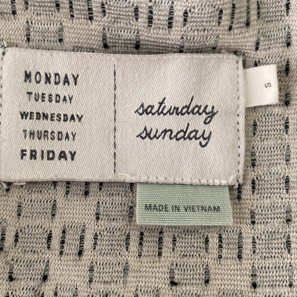 Anthropologie Saturday Sunday Isabel Polka Dot Print Faux Wrap Bow Dress - S - Picture 10 of 13